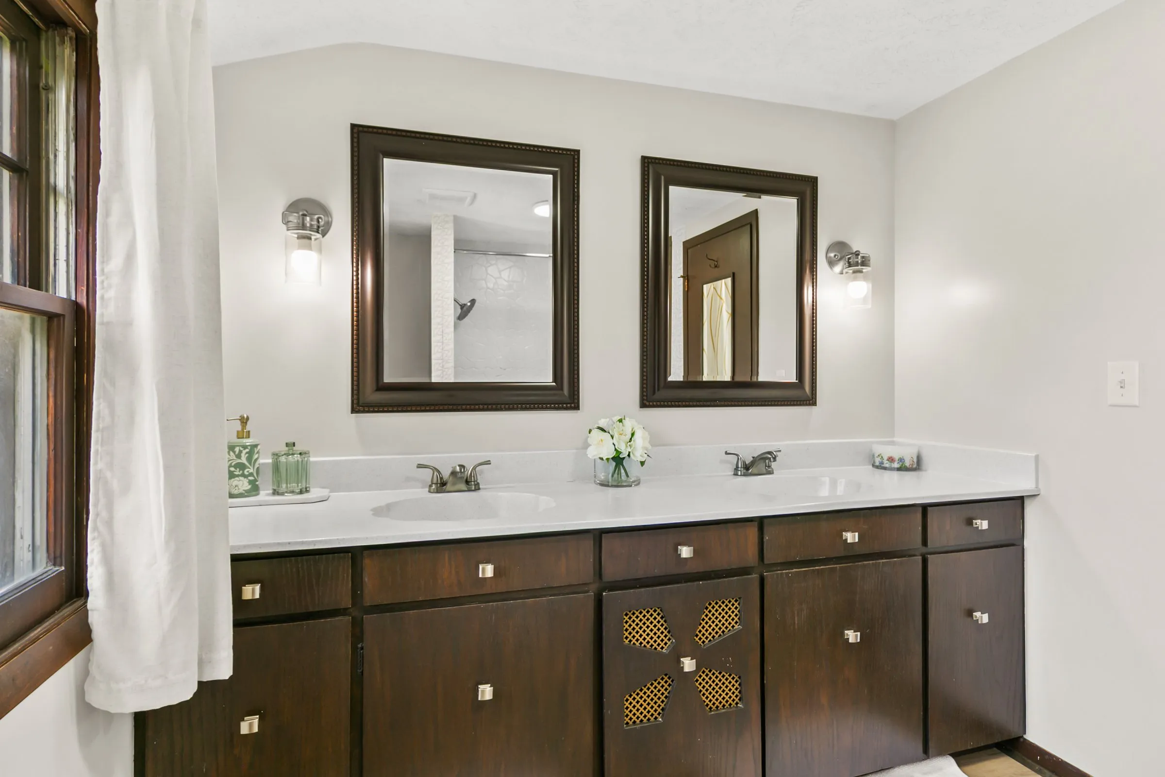 Bathroom with double vanity