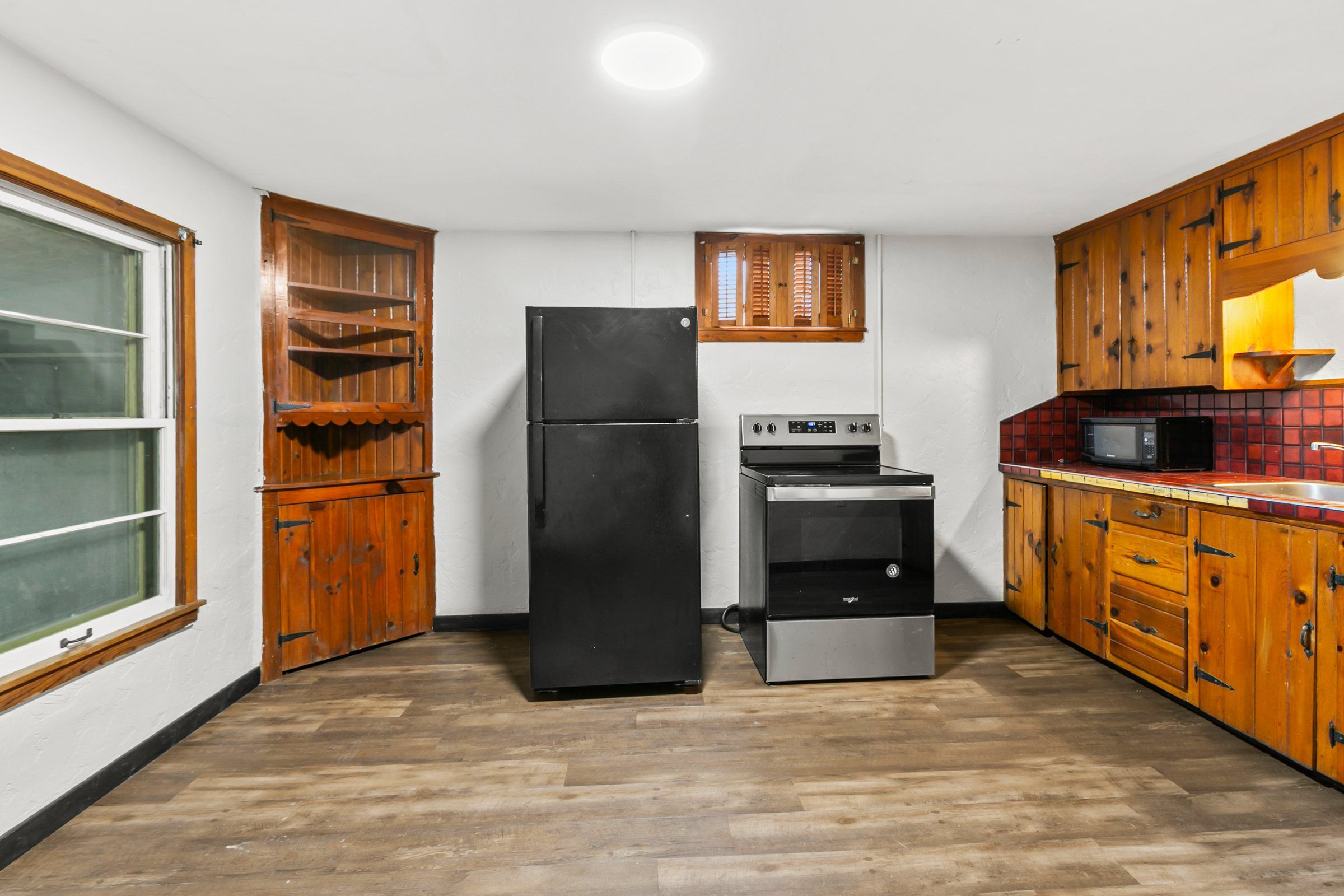 A second kitchen on a lower level