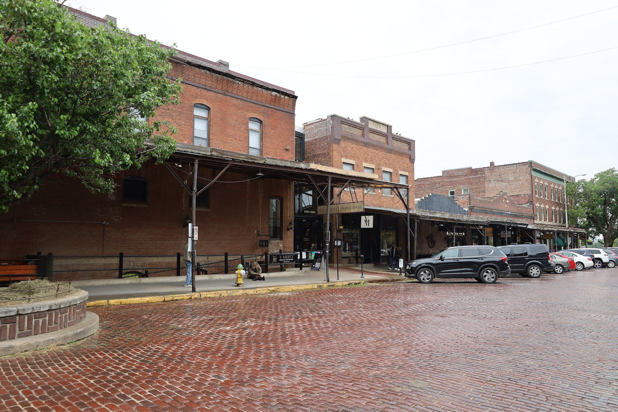 Brick streets in the Old Market