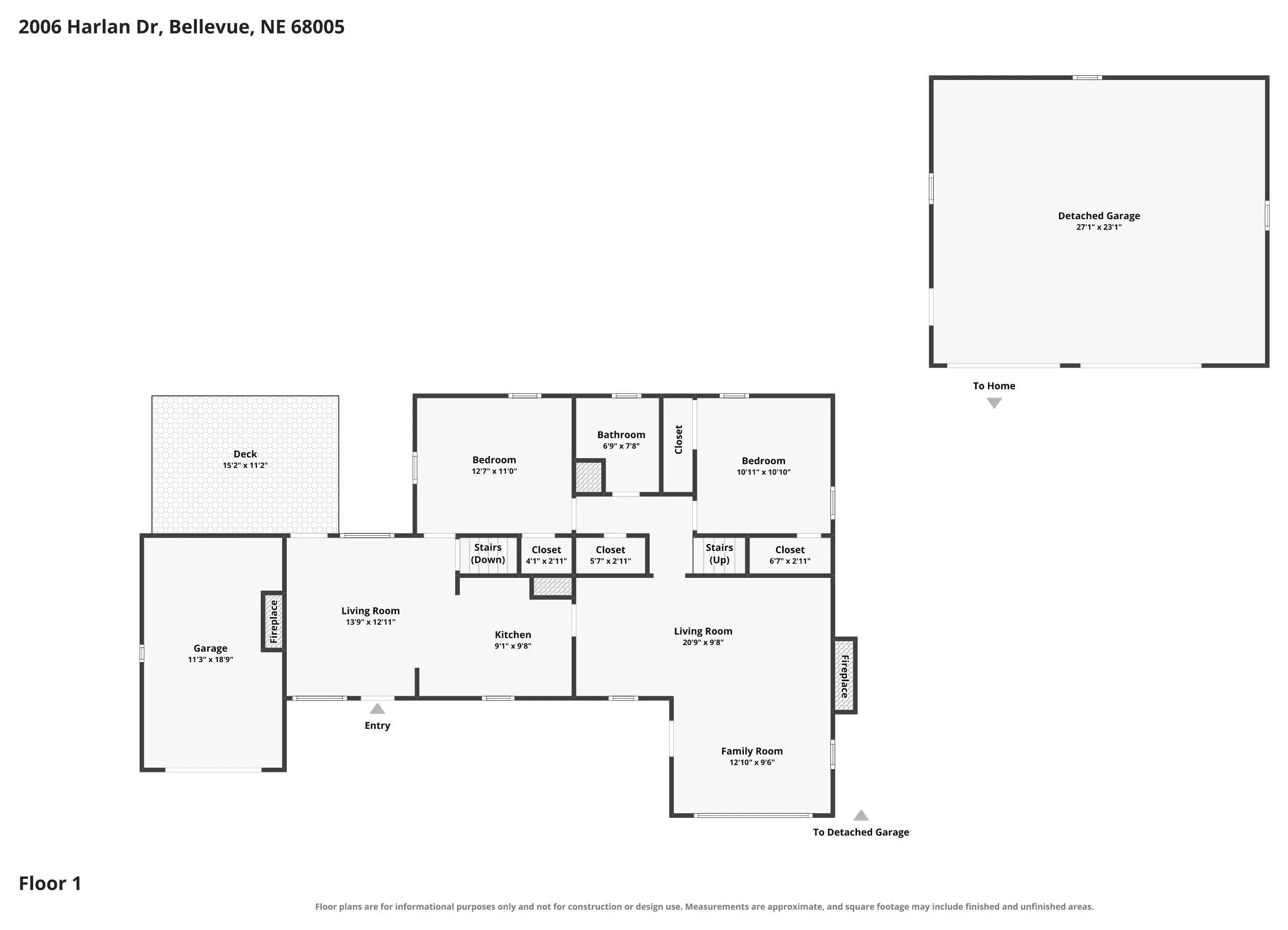 Floor plans: Main floor
